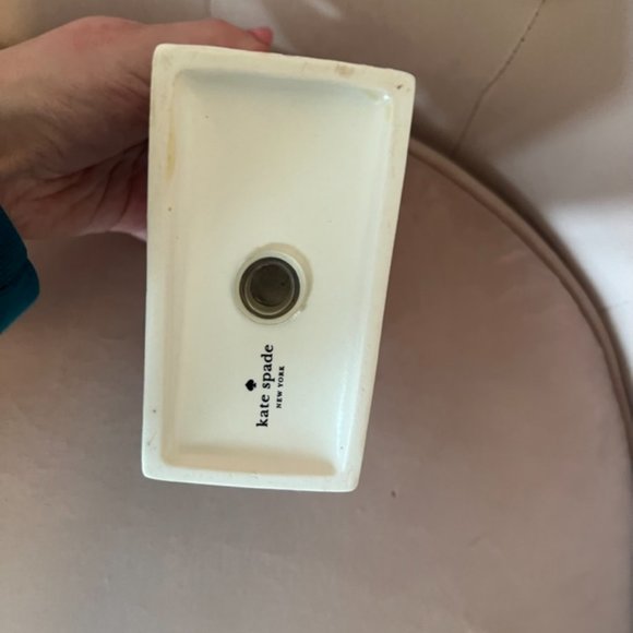 kate spade about town bathroom set waste basket toothbrush holders *PLEASE READ* - Picture 7 of 15